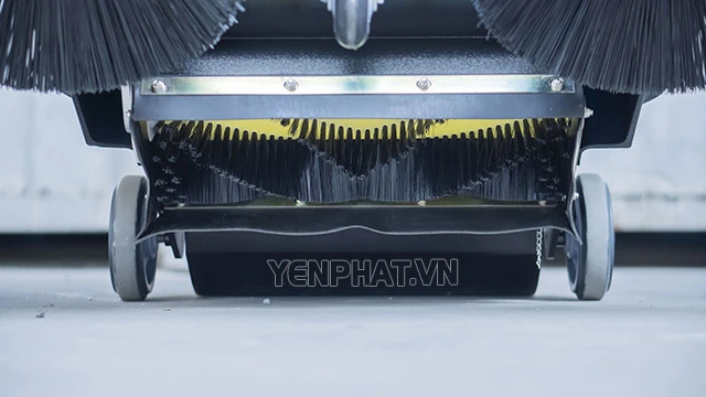 chổi của máy quét rác đẩy tay mini chạy bằng ắc quy AS-690