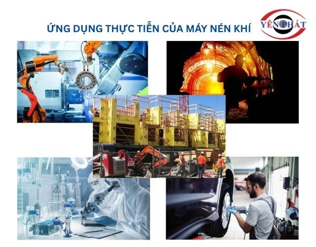 ứng dụng Máy nén khí