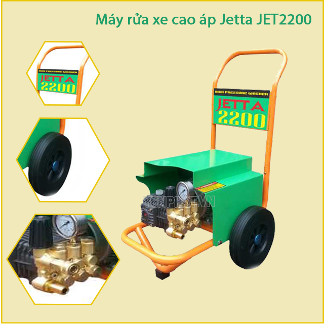 máy rửa xe cao áp Jetta JET2200 được sử dụng rộng rãi