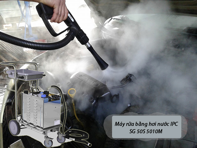 Rửa xe bằng máy rửa ô tô công suất lớn hơi nước IPC SG 50S 5010M giúp chiếc xe của bạn bền bỉ hơn