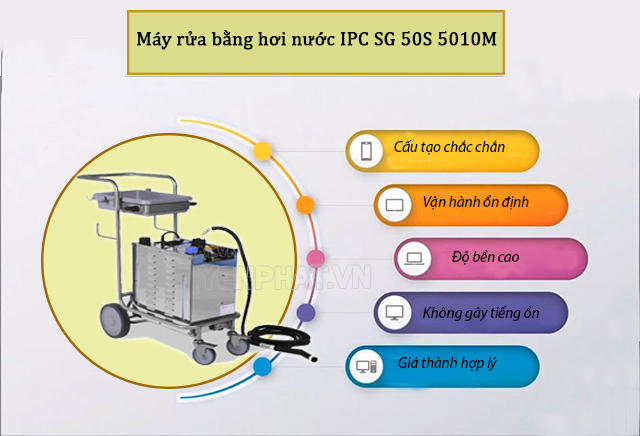 Ưu điểm của máy rửa xe ô tô công suất lớn hơi nước IPC SG 50S 5010M