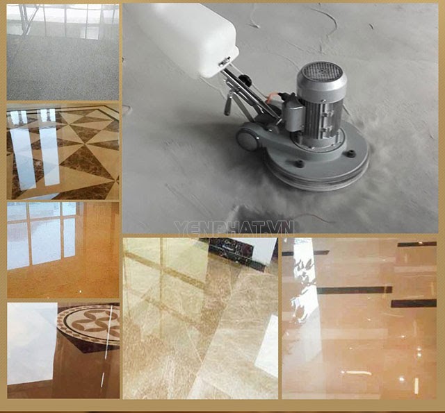 Máy chà sàn nhà xưởng được thiết kế tiện dụng, dễ dàng sử dụng cho việc mài, đánh bóng sàn 