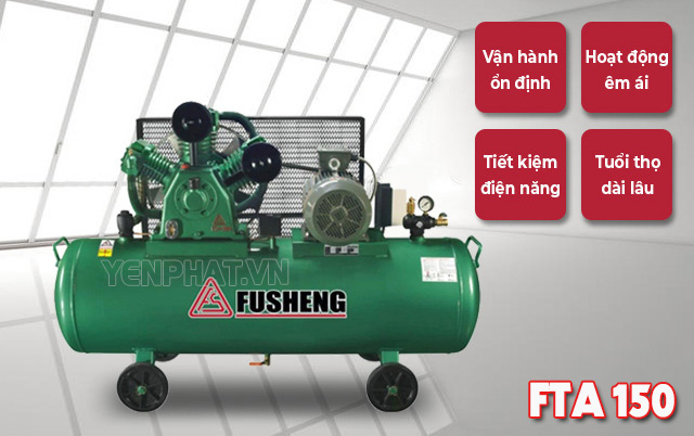 Máy nén khí Fusheng FTA 150 nhận về nhiều đánh giá tích cực từ người dùng 