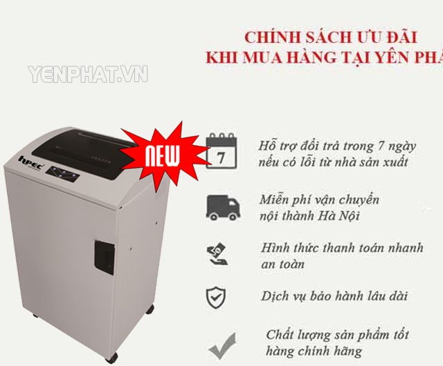 Điện máy Yên Phát - nơi phân phối máy hủy giấy HPec SH50 uy tín