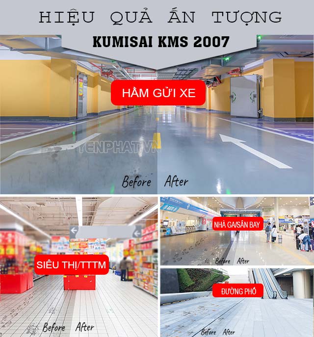 Ứng dụng của máy chà sàn Kumisai KMS 2007