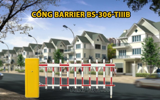 Cổng barrier BS - 306 - TIIIB giúp bảo vệ và điều phối các phương tiện trong khu vực